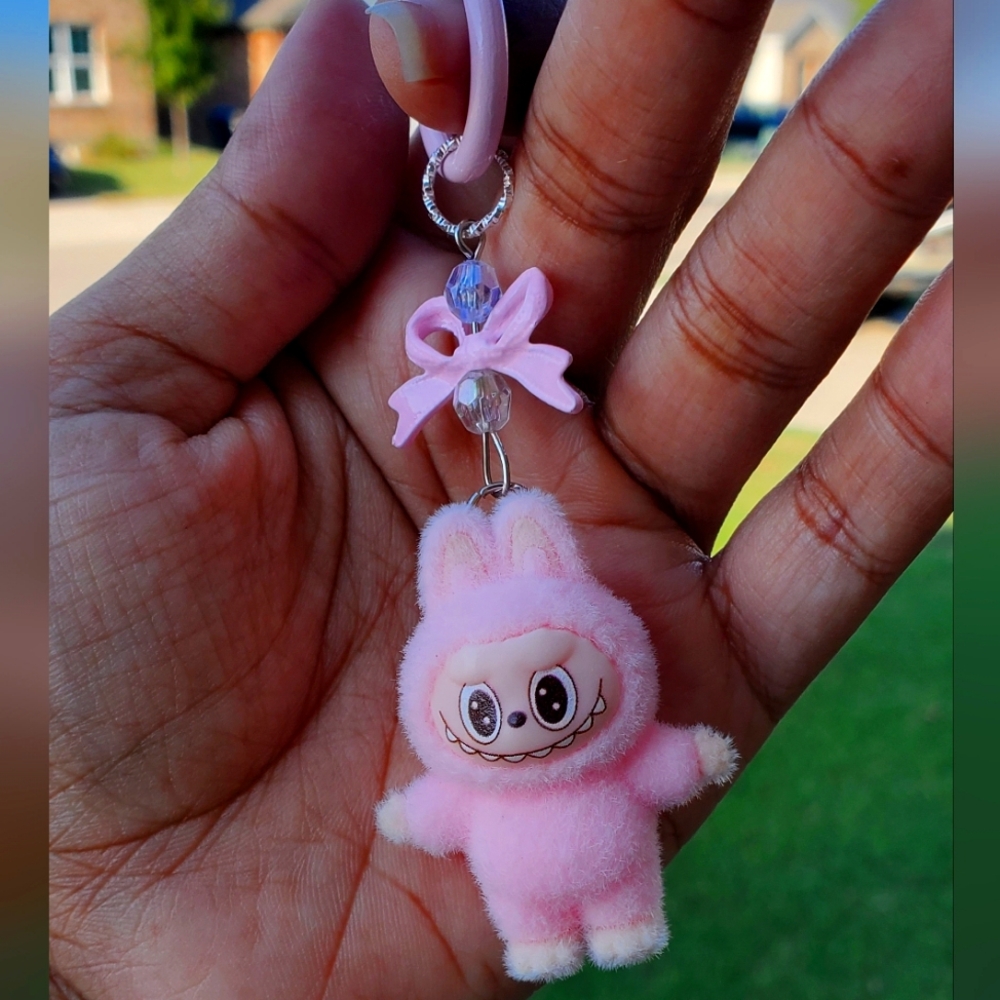 Keychain with Labubu inspiration for Bags, Keyrings Or Accessories Gifts